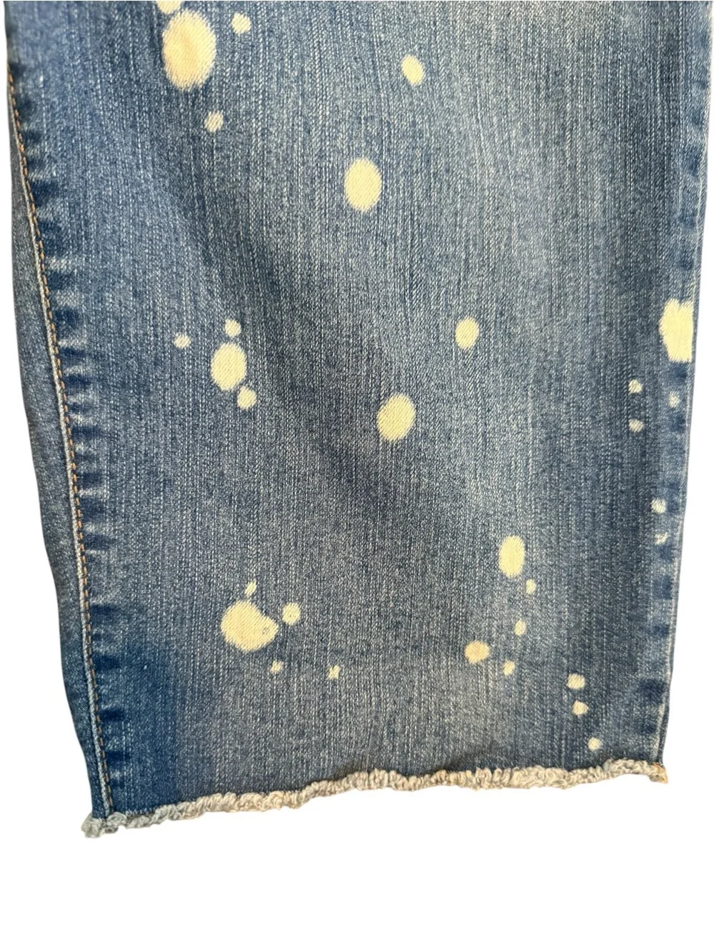 Place Denim Bermuda Shorts with Bleach-Splatter - Blue size Girls size 16